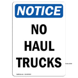No Haul Trucks