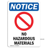 No Hazardous Materials