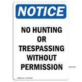 No Hunting Or Trespassing Without Permission