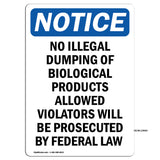 No Illegal Dumping Of Biological Products