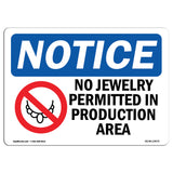 No Jewelry Permitted In Production