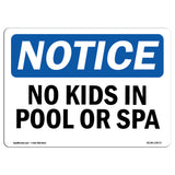 No Kids In Pool Or Spa