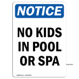 No Kids In Pool Or Spa