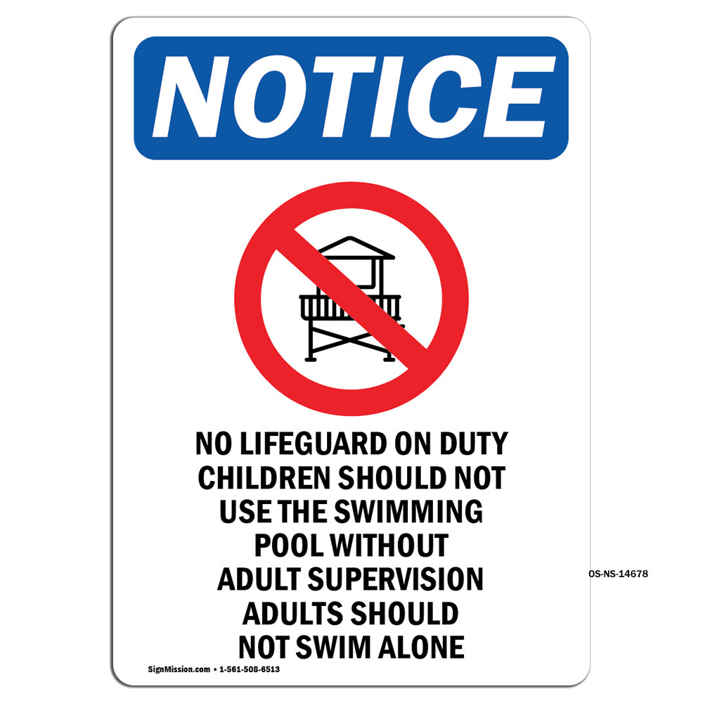 No Lifeguard On Duty Children