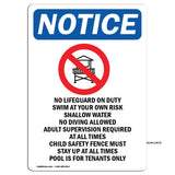 No Lifeguard On Duty Swim At