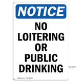 No Loitering Or Public Drinking