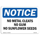 No Metal Cleats No Gum No Sunflower Seeds
