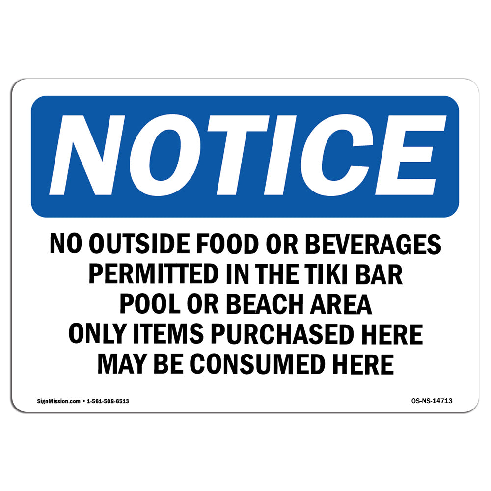 No Outside Food Or Beverages Permitted In