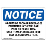 No Outside Food Or Beverages Permitted In