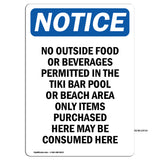No Outside Food Or Beverages Permitted In