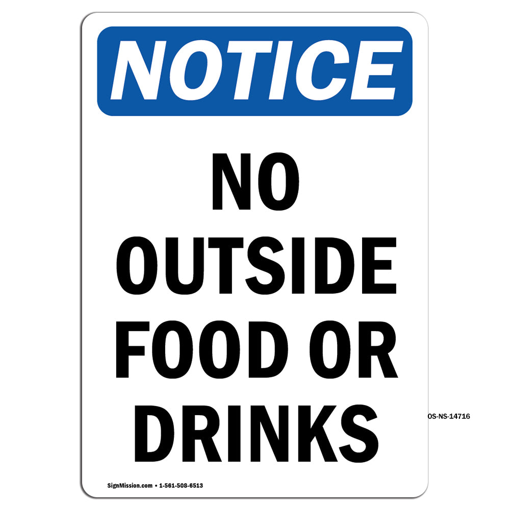 No Outside Food Or Drinks