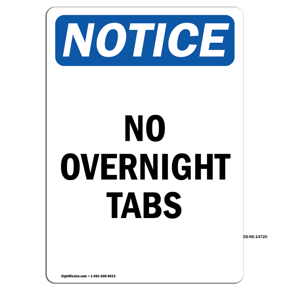No Overnight Tabs