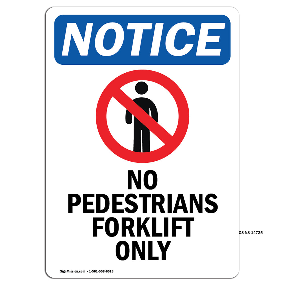 No Pedestrians Forklift