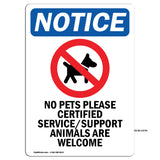 No Pets Please Certified Service Support