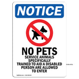 No Pets Service Animals