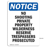 No Shooting Private Property Wilderness