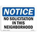 No Solicitation In This Neighborhood