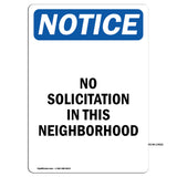 No Solicitation In This Neighborhood