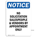 No Solicitation Salespeople And Vendors By