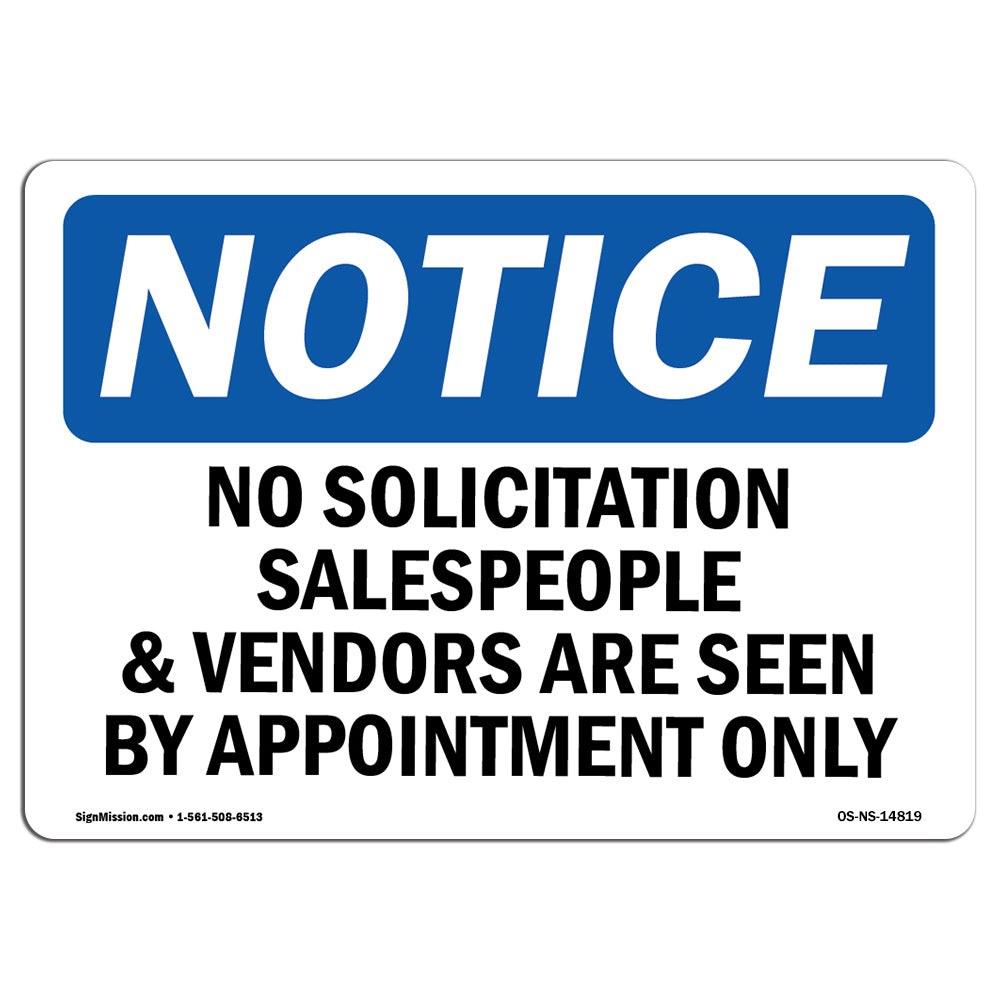 No Solicitation Salespeople And