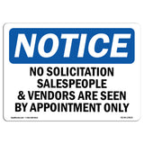 No Solicitation Salespeople And