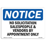 No Solicitation Salespeople And Vendors By