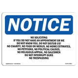 No Soliciting If You Do Not Have An Appointment