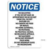 No Soliciting If You Do Not Have An Appointment