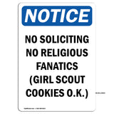 No Soliciting No Religious Fanatics (Girl