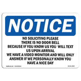 No Soliciting Please There Is No Door Bell