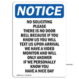 No Soliciting Please There Is No Door Bell