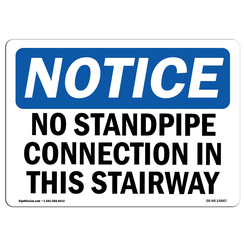 No Standpipe Connection In This Stairway