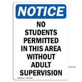 No Students Permitted In This Area Without