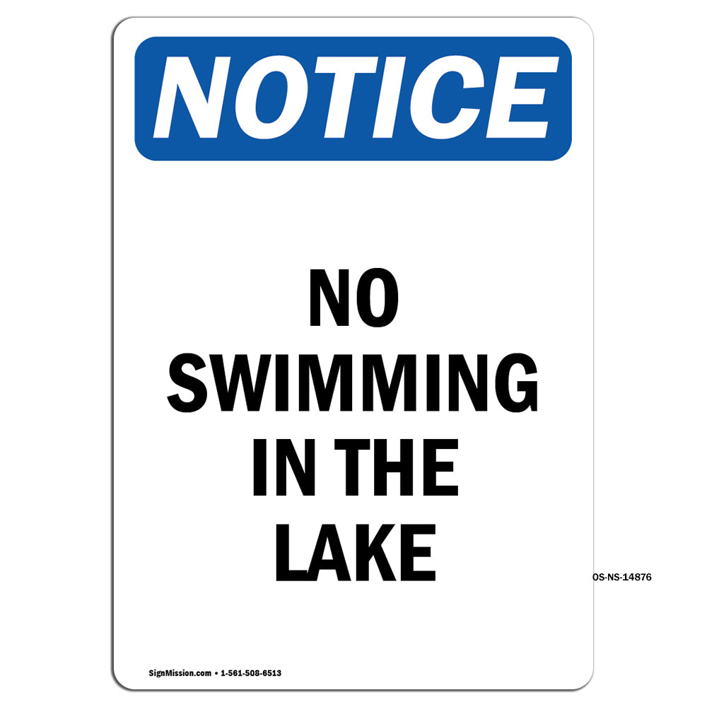 No Swimming In The Lake