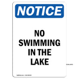 No Swimming In The Lake