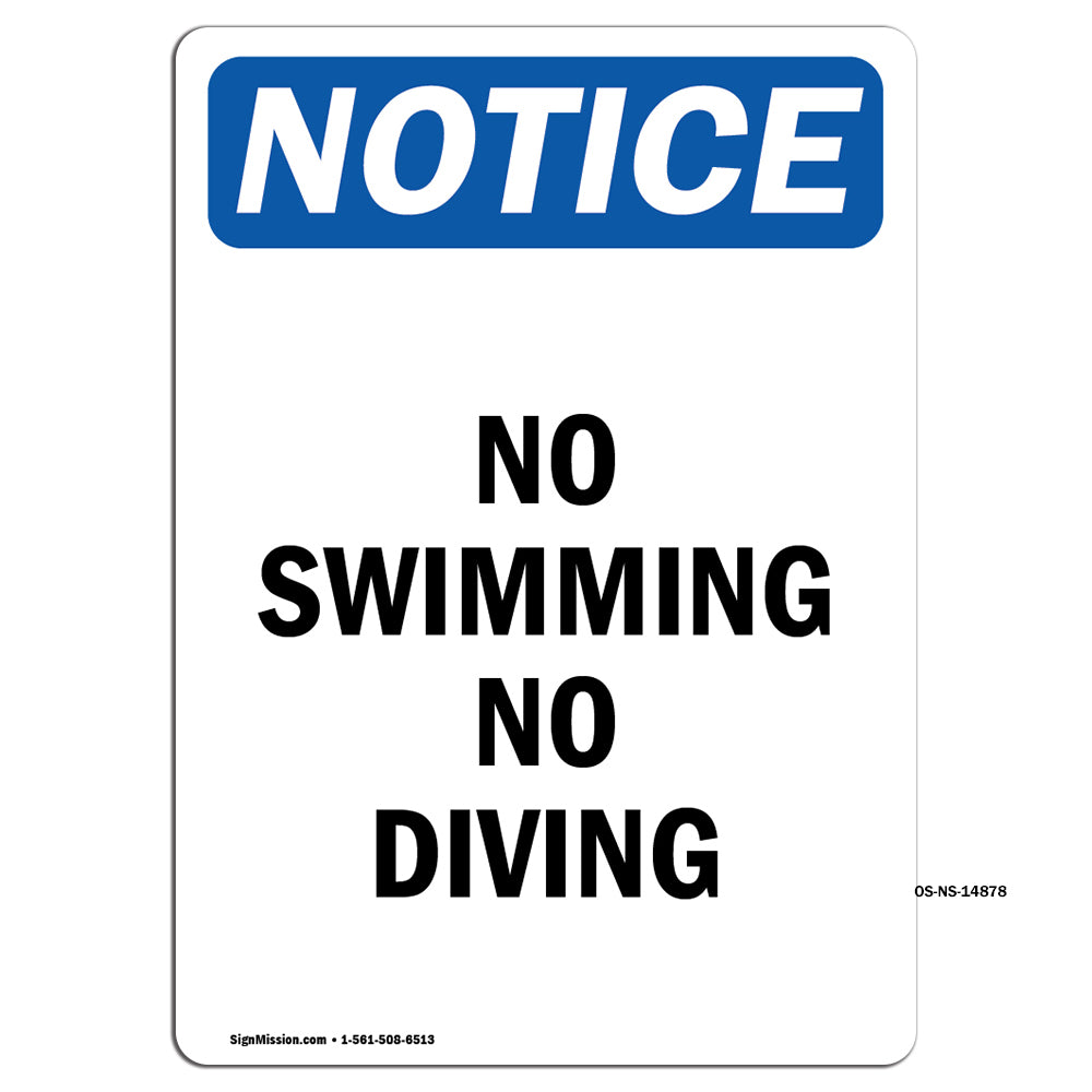 No Swimming No Diving