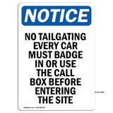 No Tailgating Every Car Must Badge In Or