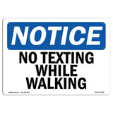 No Texting While Walking