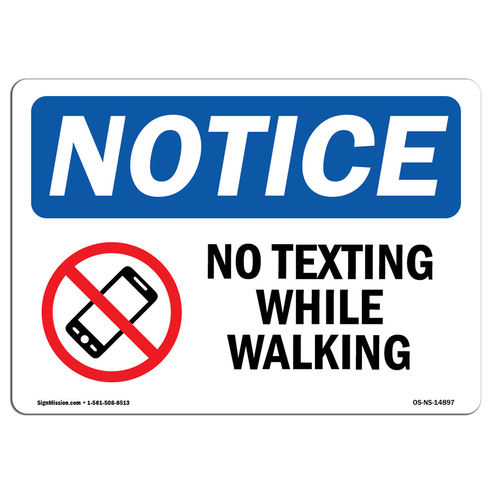 No Texting While Walking