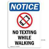 No Texting While Walking