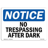 No Trespassing After Dark