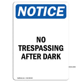 No Trespassing After Dark