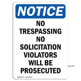 No Trespassing No Solicitation