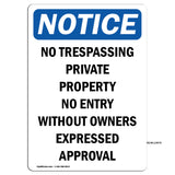 No Trespassing Private Property No Entry