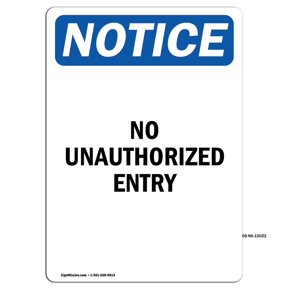 No Unauthorized Entry