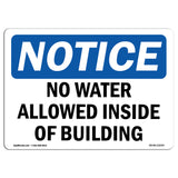 No Water Allowed Inside Of Building