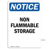Non Flammable Storage Sign