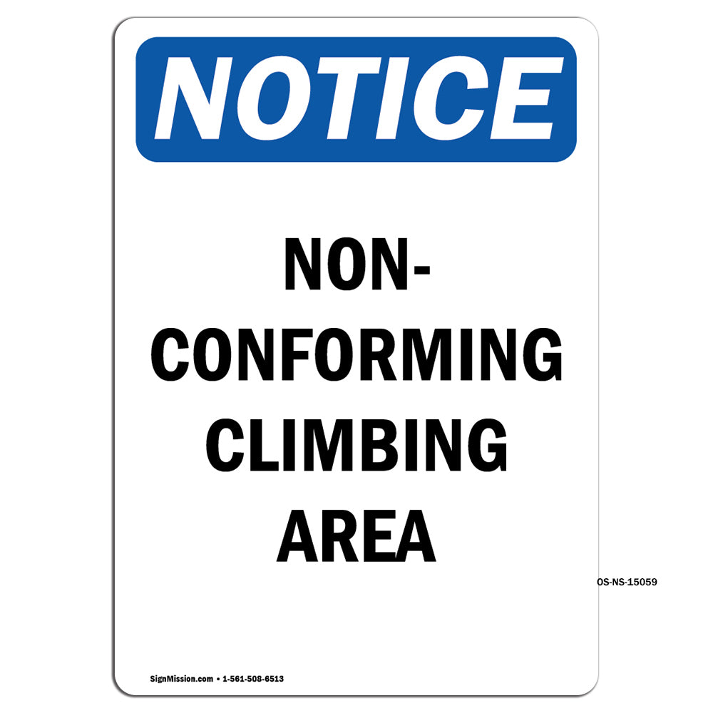 Non-Conforming Climbing Area