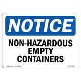 Non-Hazardous Empty Containers