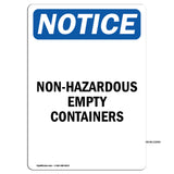 Non-Hazardous Empty Containers